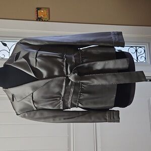 Philosophy di Alberta Ferretti Vintage Deconstructed Italian Blazer In Grey 12